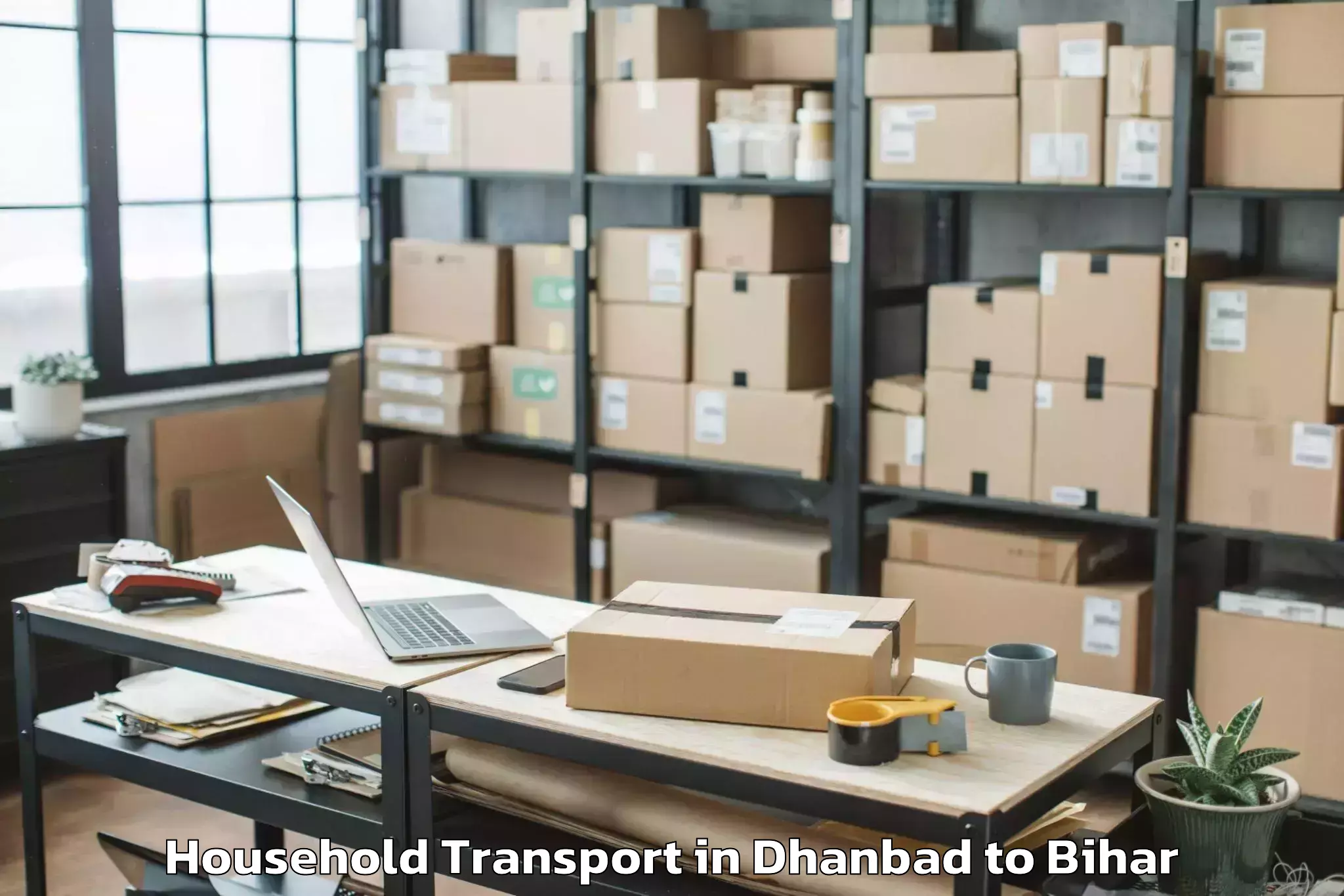 Easy Dhanbad to Ramnagar Champaran Household Transport Booking